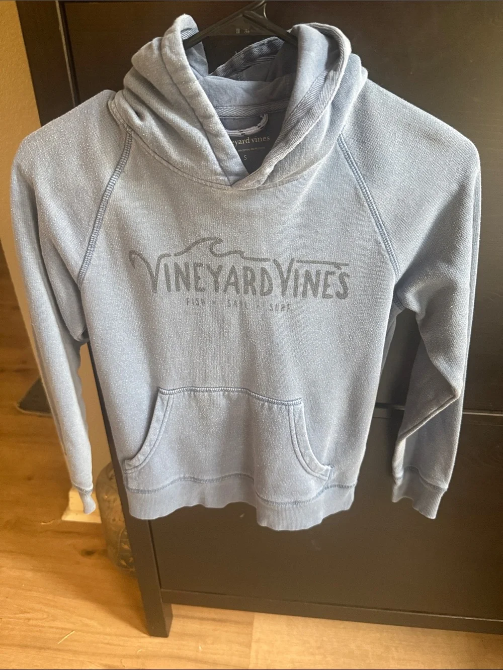 Vineyard Vines Light Blue Hooded Pullover Sweater